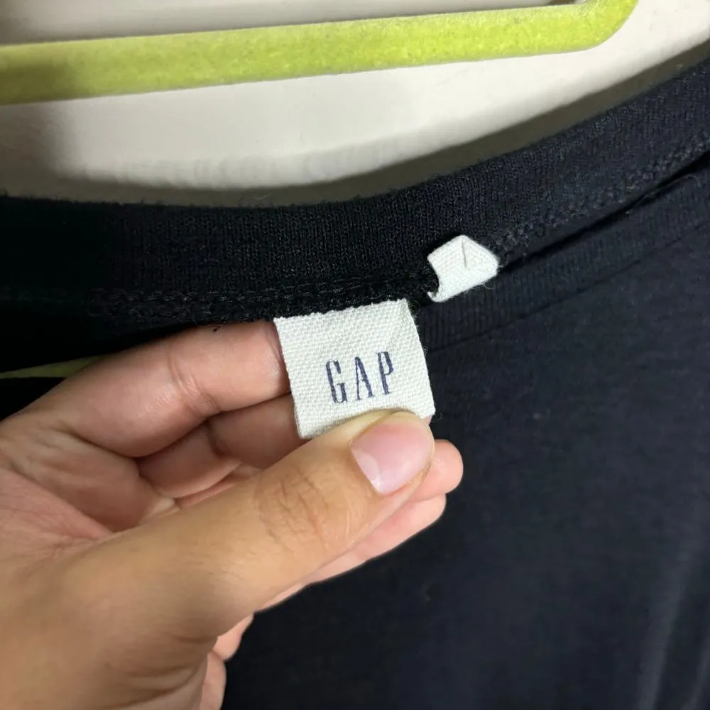 Gap Top Black Tiered Bell Sleeves Flared Pullover Sz XS - Image 3