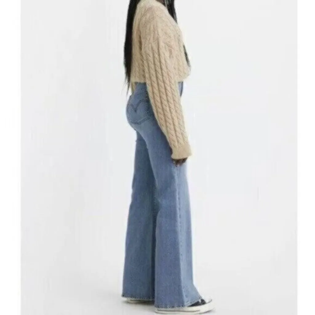 Levi's Women's Ribcage Bell High Rise Flare 28x32 Ringing Bells - Image 5