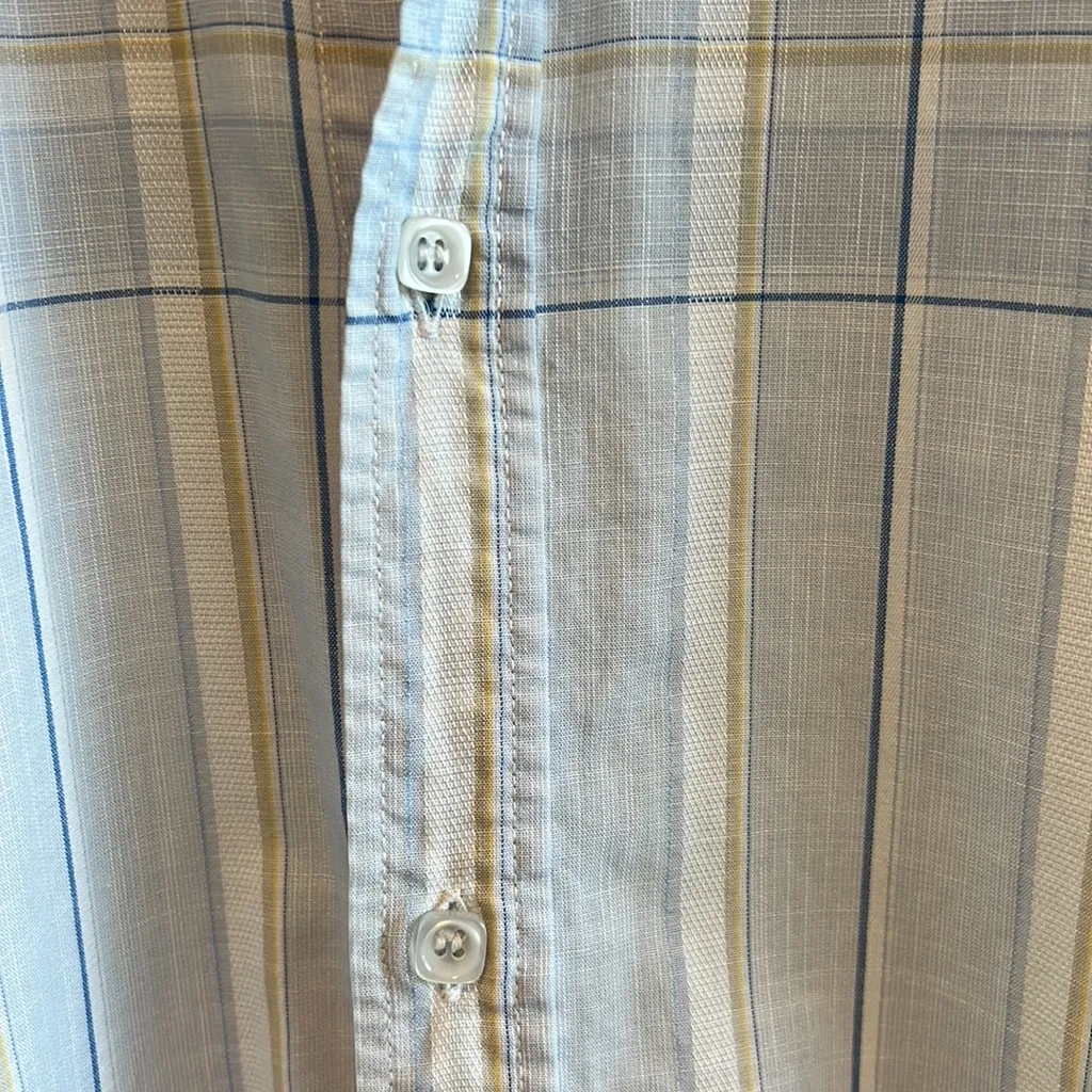 Ted Baker Stripe Button Up Collar Short Sleeve Blouse Shirt Top, 4 - Image 5