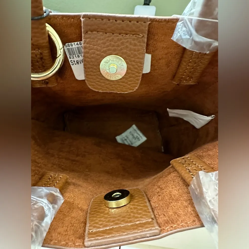 Steve Madden brown leather crossbody purse - Image 4