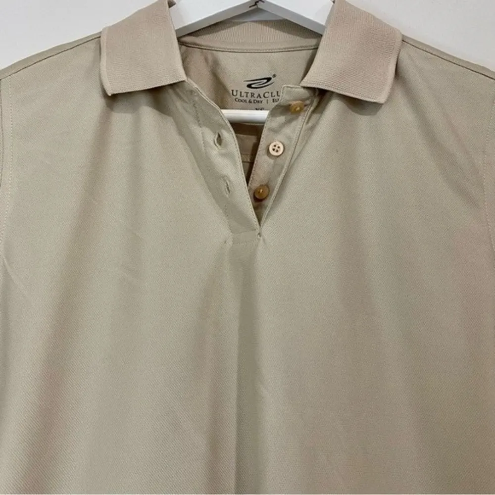 Polo Ultra Club Women’s Cool & Dry Elite Short Sleeve  Light Tan Size XS NWT - Image 3
