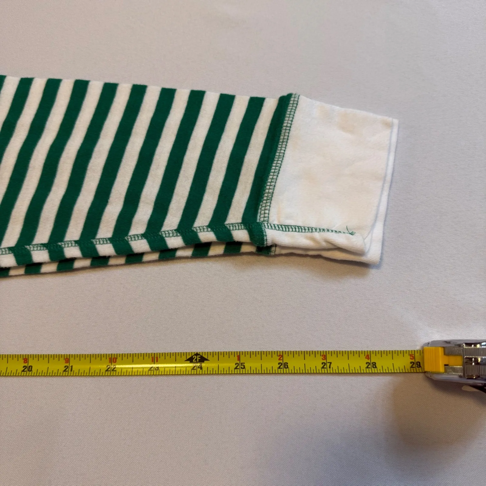 Christmas Daddy Pajama Set Green Long Sleeve Top‎ Striped Pants Women Sz M # Size M - Image 10