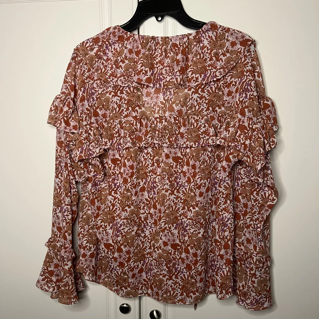 J. Crew Ruffle Crinkle Chiffon Blouse - Image 12