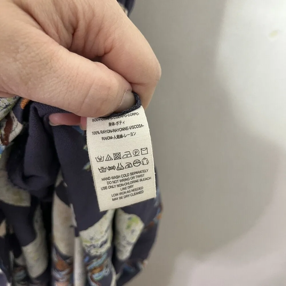 FREE PEOPLE Floral Island Time Asymmetrical One Piece Jumpsuit Women Size Small - Image 10