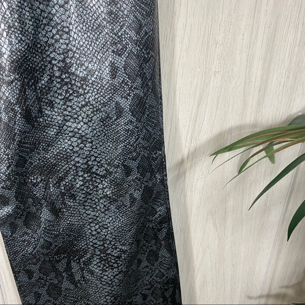 Paris Blues Faux Leather Snake Print Flare Pants size 3 - Image 7