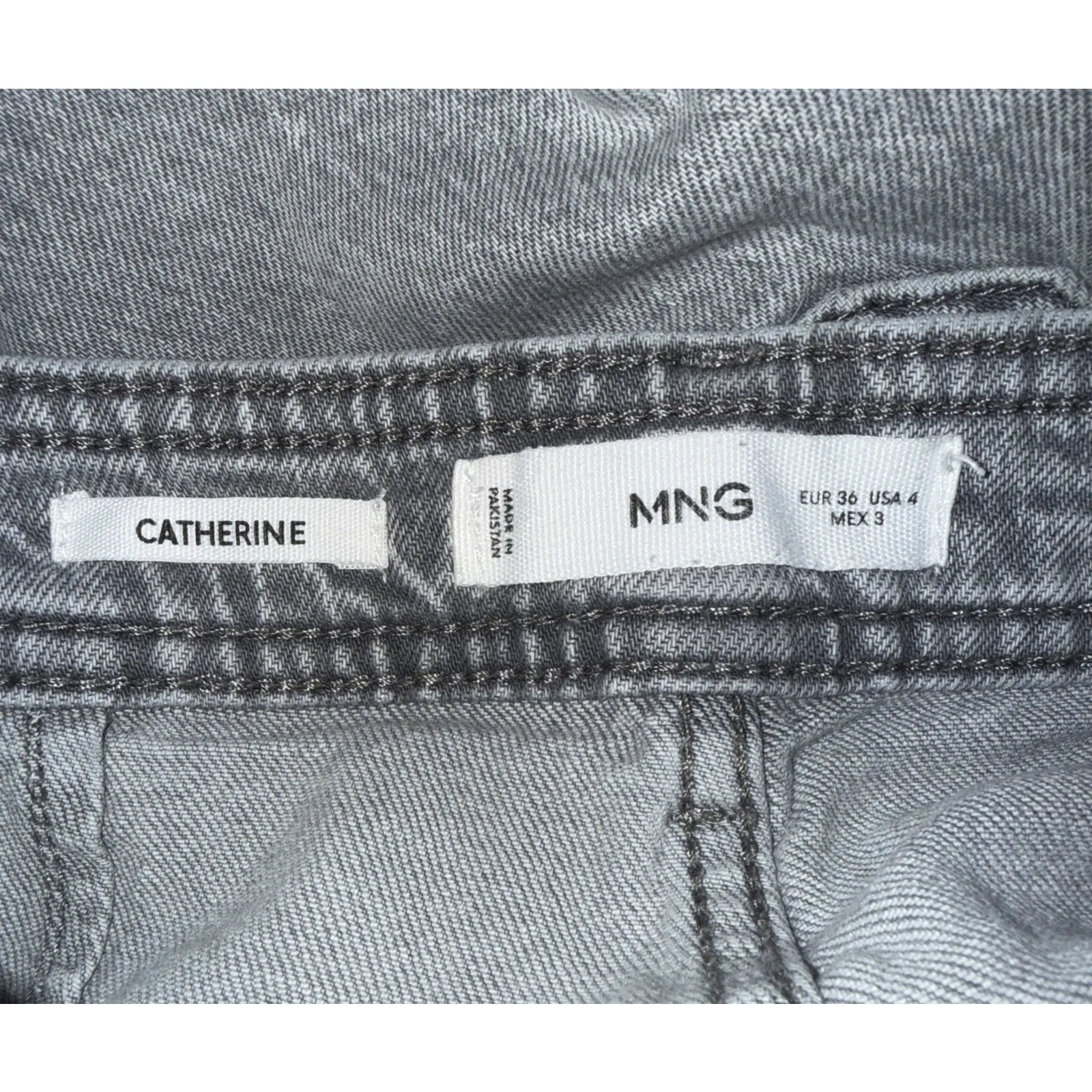 Mango Women’s Sz 4 Catherine Culotte High-Rise Jeans Light Wash - Image 3