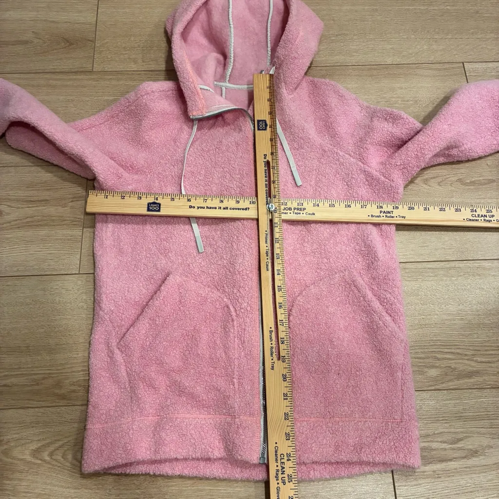 Lululemon Women’s So Sherpa Hooded Jacket Heathered Pink Haze Size 2 - Image 3