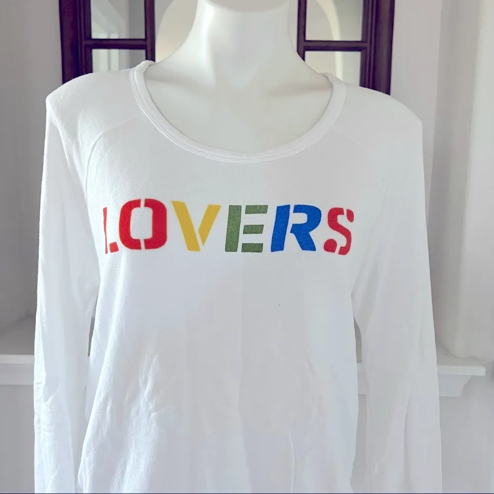 Anthropologie’s Sundry Sweatshirt Lovers White Size Small NEW - Image 2