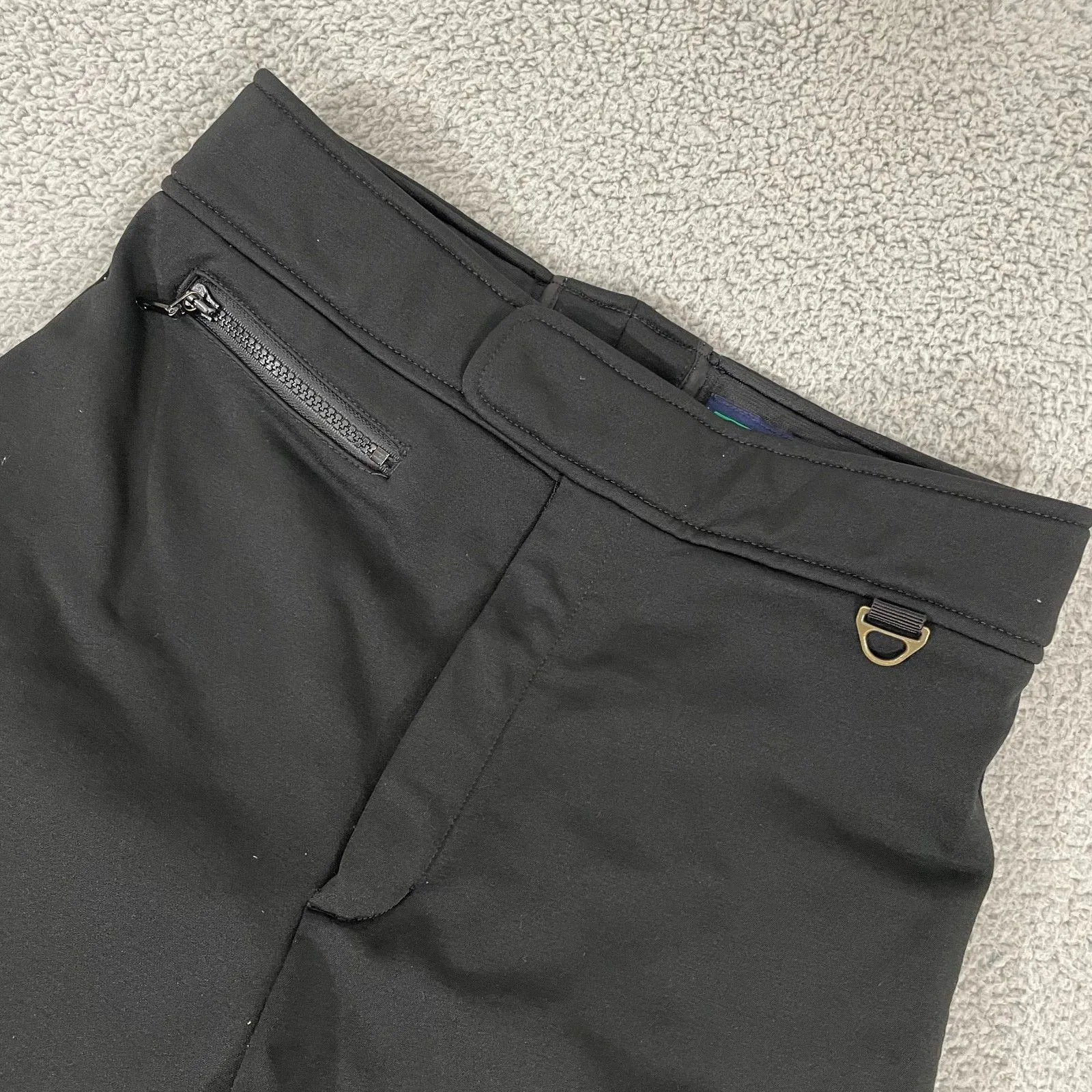 VTG Eddie Bauer EBTEK Ski Pants Women 12 Black Stirrup Winter Outdoor Schoeller - Image 2