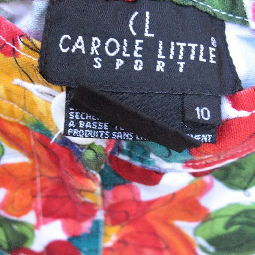 Vtg 90's High Rise Multi Shorts Red Size 10 - Image 7