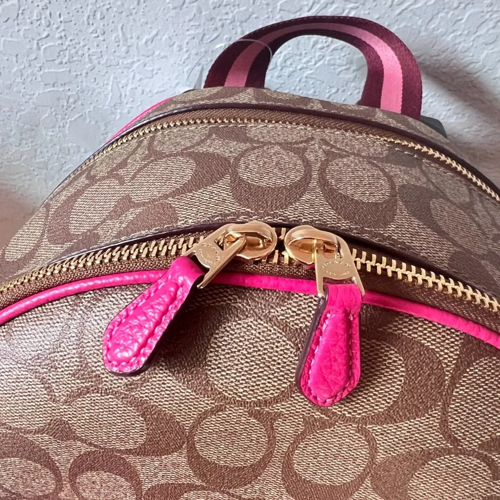 Coach Court Backpack In Signature Canvas c8522 - Image 4