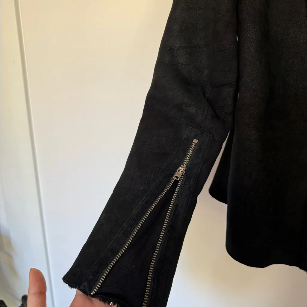 Helmut Lang  Suede and sherling black Jacket - Image 12