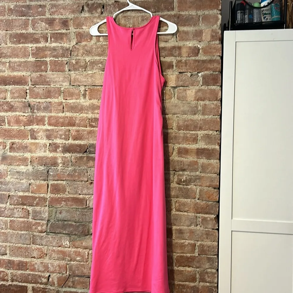 Target A New Day Women's Pink Sleeveless Ruched Ponte Maxi Dress Size Large - Image 5