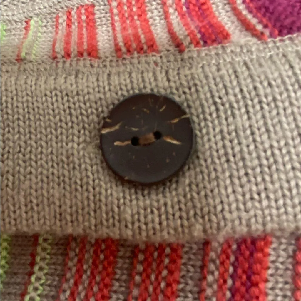 Christopher & Banks Wool Blend Color Block Chunky Knit Cardigan Sweater Sz S - Image 6