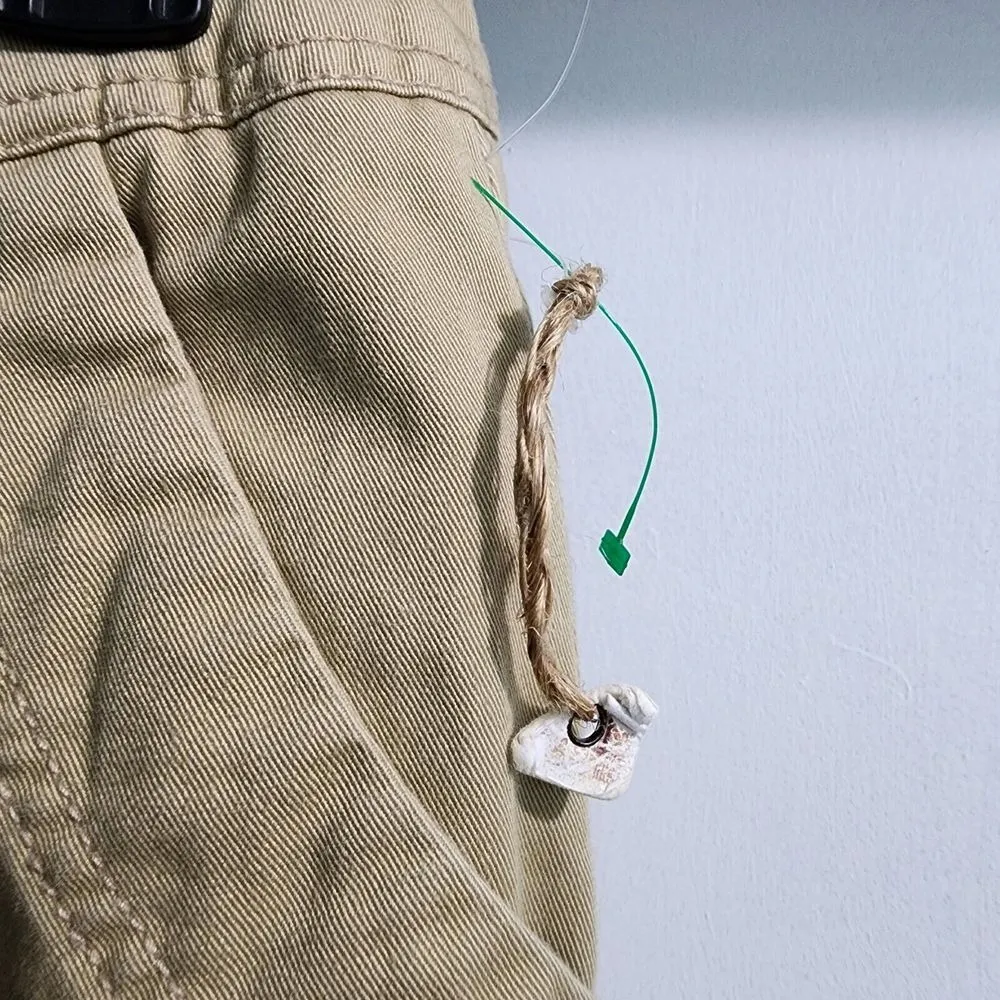 Caribbean Joe Classic Khaki Cotton Cargo Pants Straight Leg Work Wear Size 8 - Image 7