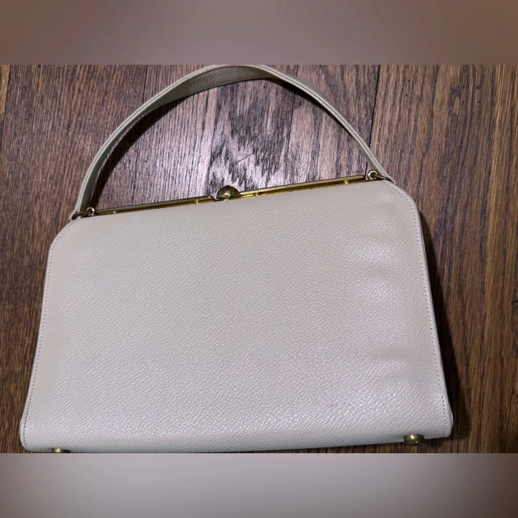 Vintage Cream/Bone White Handbag - Image 4