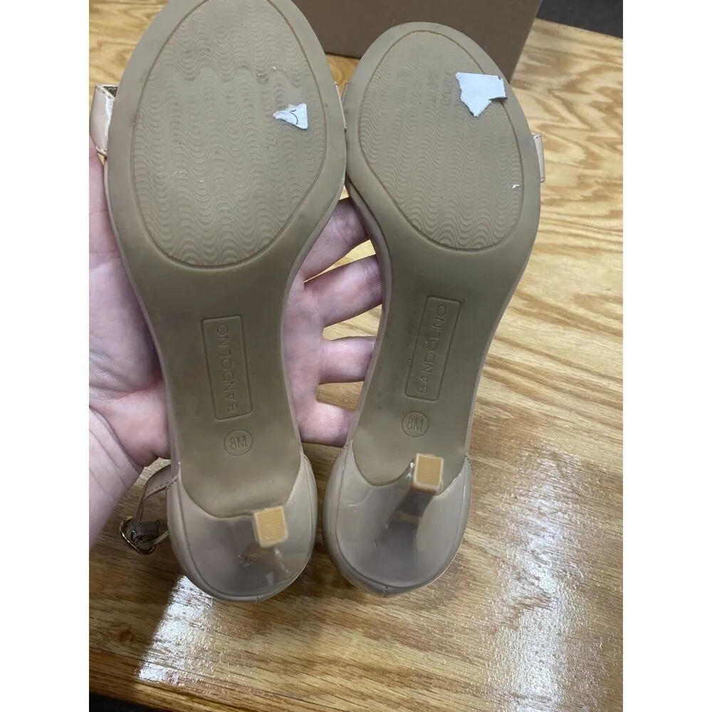 Bandolino Madia 3 Sandals Women's 8M Brown Leather Sandstone Stiletto Heel B50 - Image 7