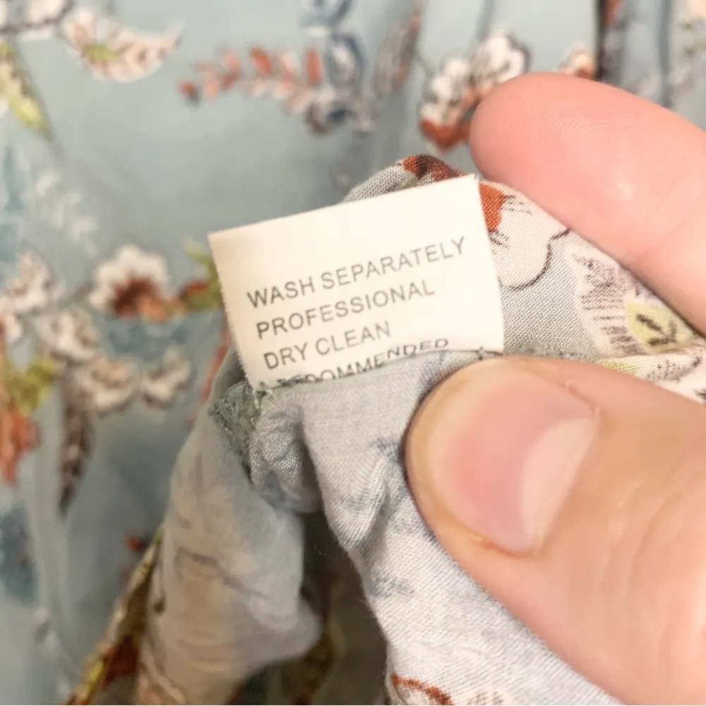 Jaase Multicolor Floral Bohemian Peasant Bell Sleeve Top Size S - Image 9