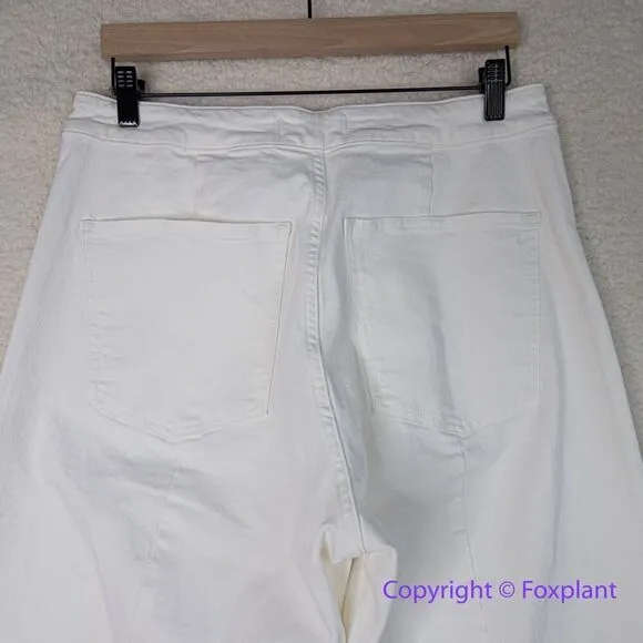 New! Madewell The Curvy Emmett Wide-Leg Jean in Tile White‎ , size 31 - Image 11