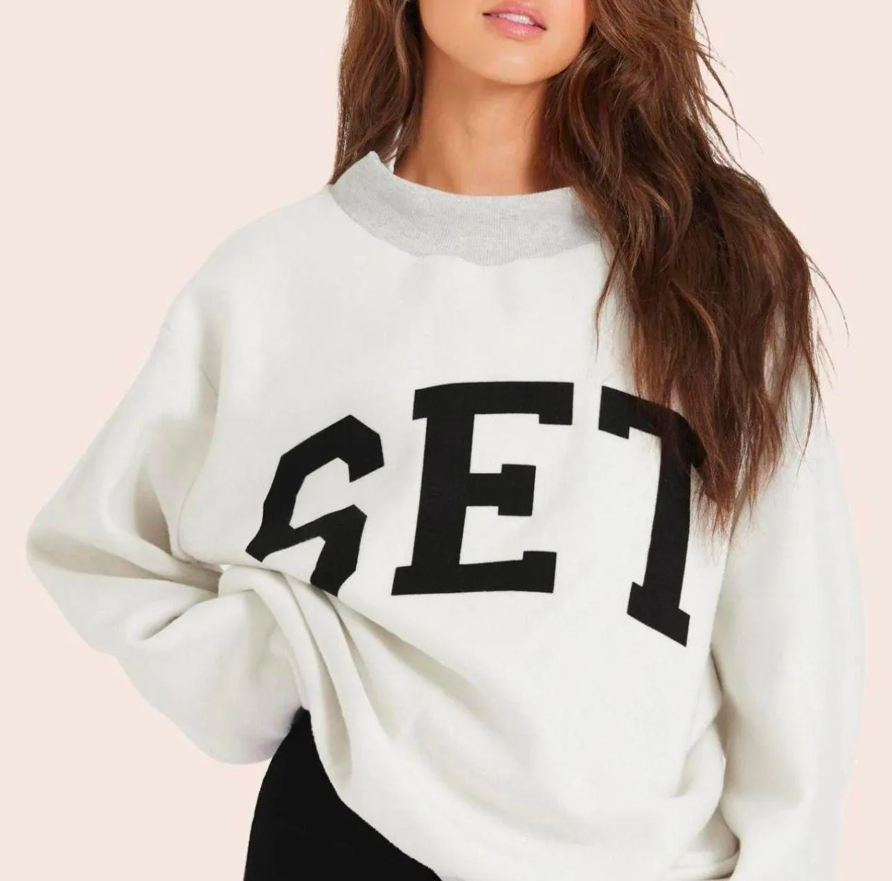 PARKE SET x  Reversible Varsity Mockneck Sweatshirt - Image 4