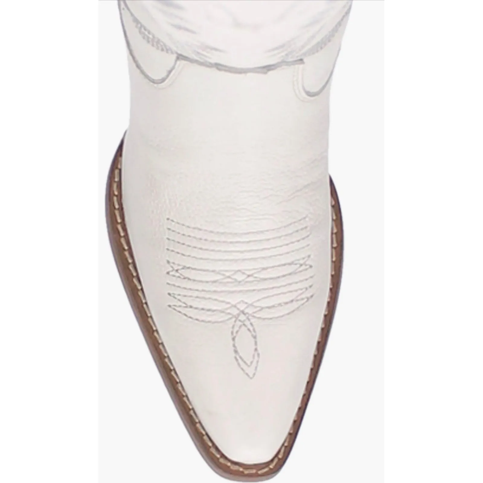 Dingo  Knee High Western Boot in White Leather – Size 7 New - Image 5