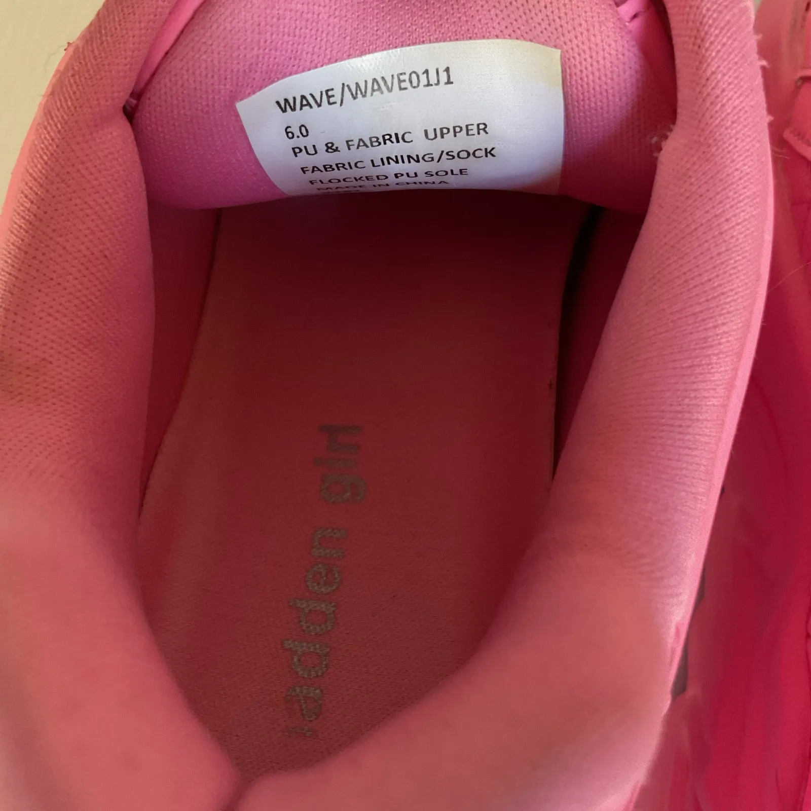 Steve Madden Girl Wave Pink Chunky Platform Sneakers Size 6 Y2K  Festival - Image 9