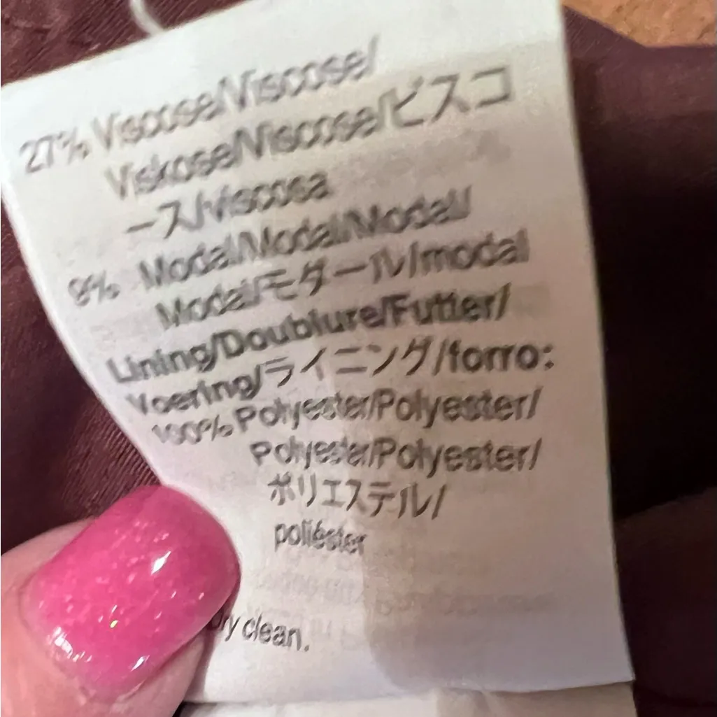 Madewell Fireside Front-Zip‎ A-Line Wool Mini Skirt in Rich Plum Burgundy Size 2 - Image 14