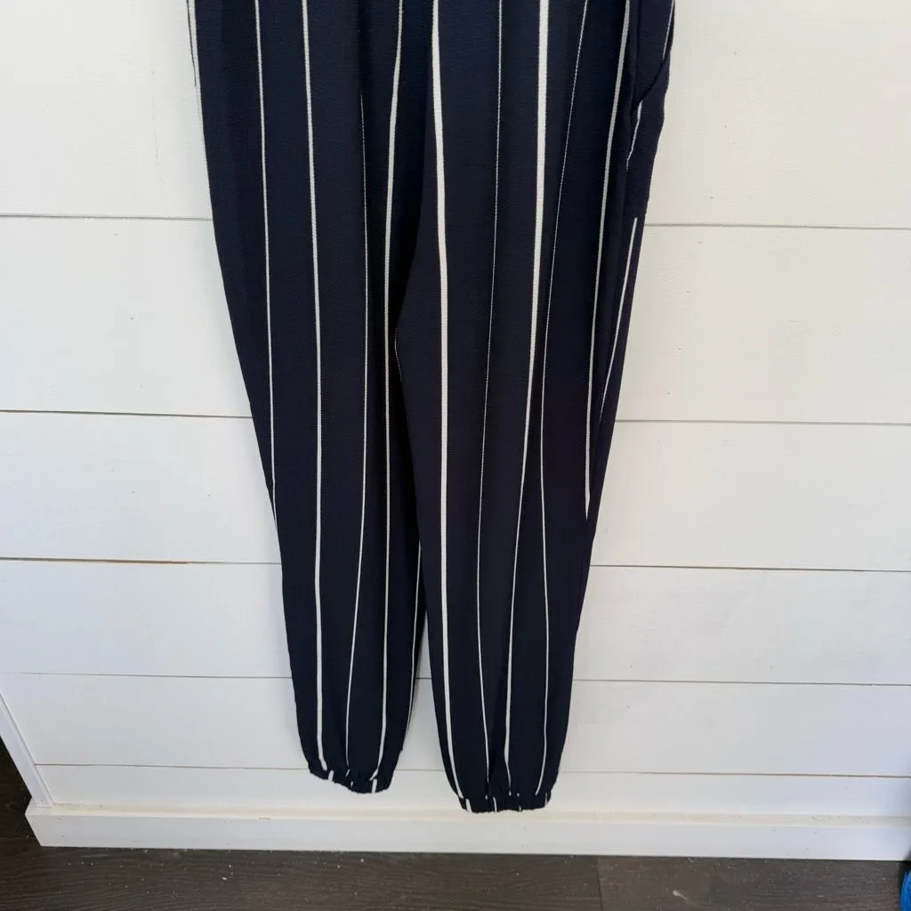 Iris Women’s Large Navy White Striped Jumpsuit - Image 6