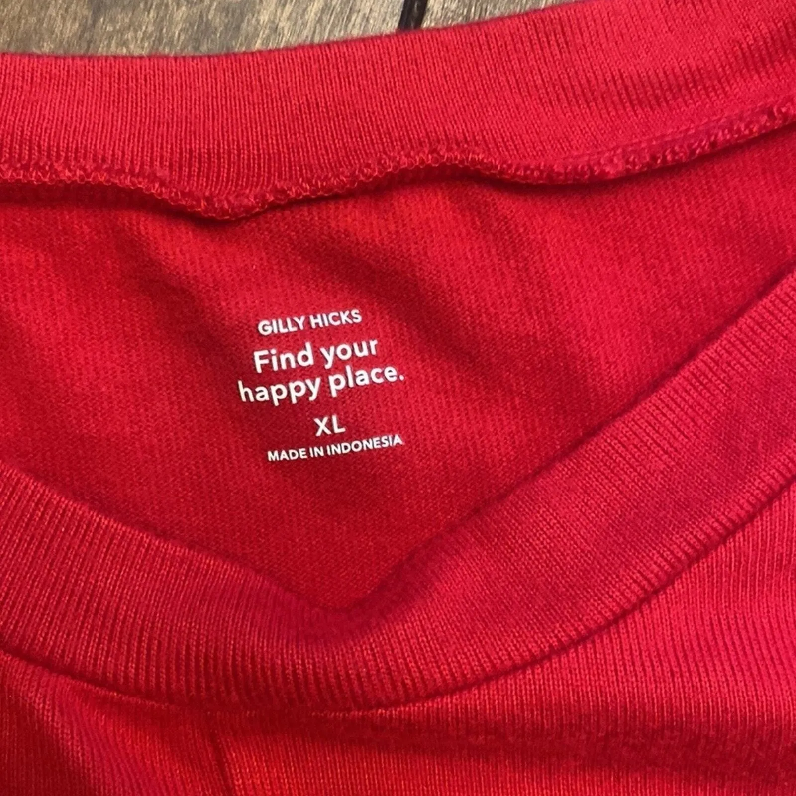 Gilly Hicks Womens XL Red Pajama Top‎ NEW Cozy Twist Front Crop - Image 3