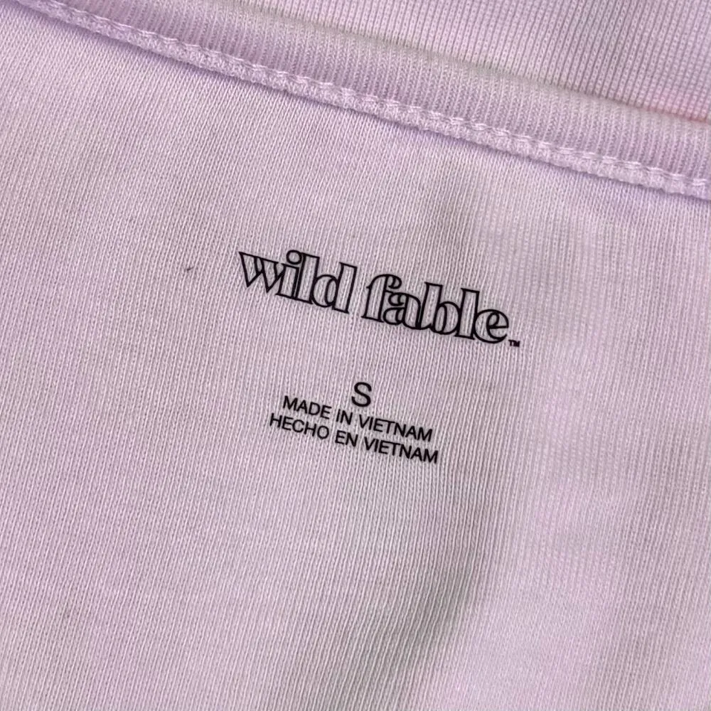 Wild Fable Women Small Non Merci No Thanks Graphic Short Sleeve T-shirt Y2K Cute - Image 6