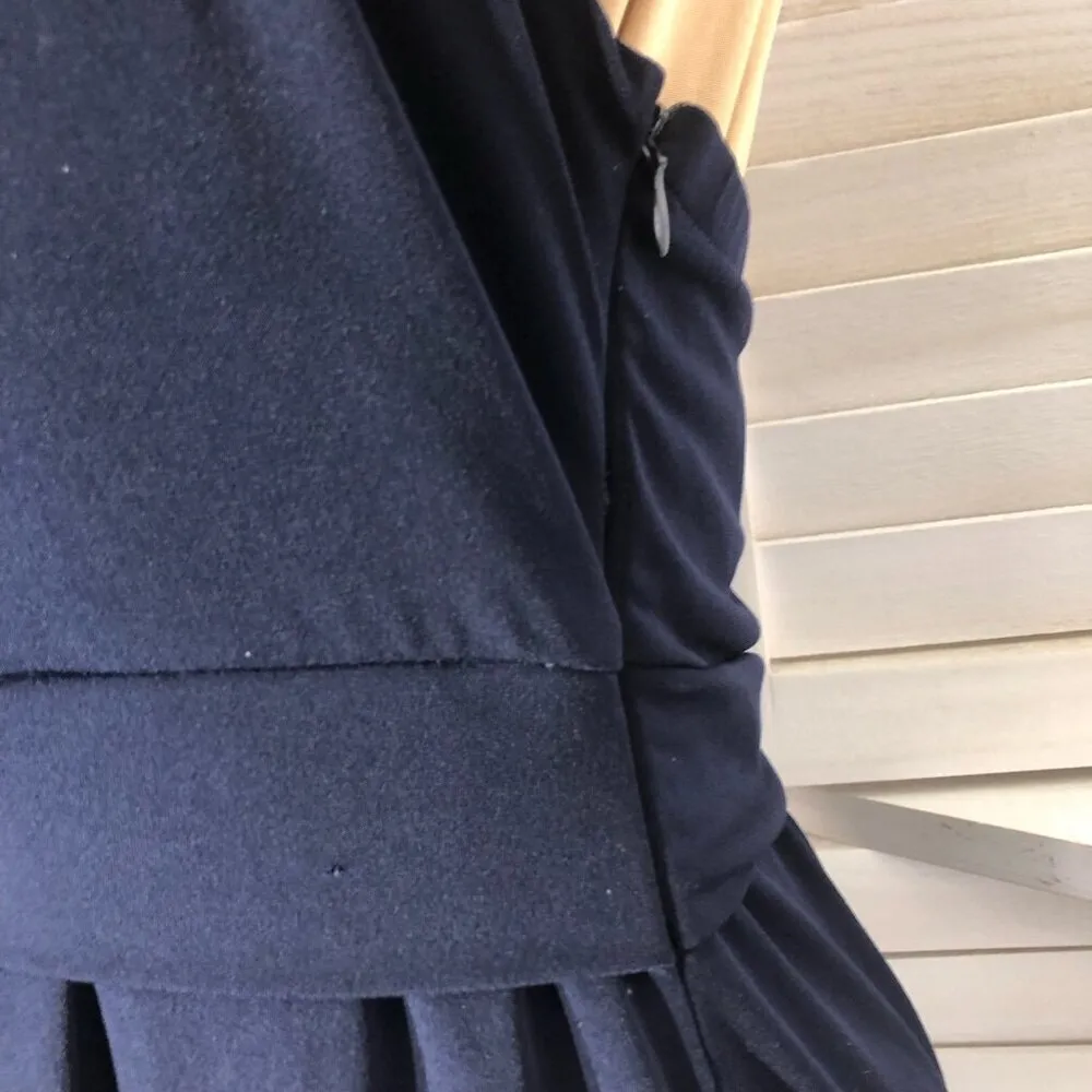 Boston Proper Navy Blue Halter A Line Dress Size 6 - Image 8