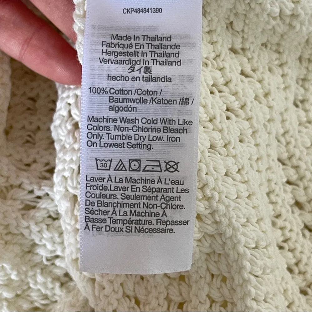 Madewell Crochet-Knit Crewneck Sweater Tank Size XS - Image 7