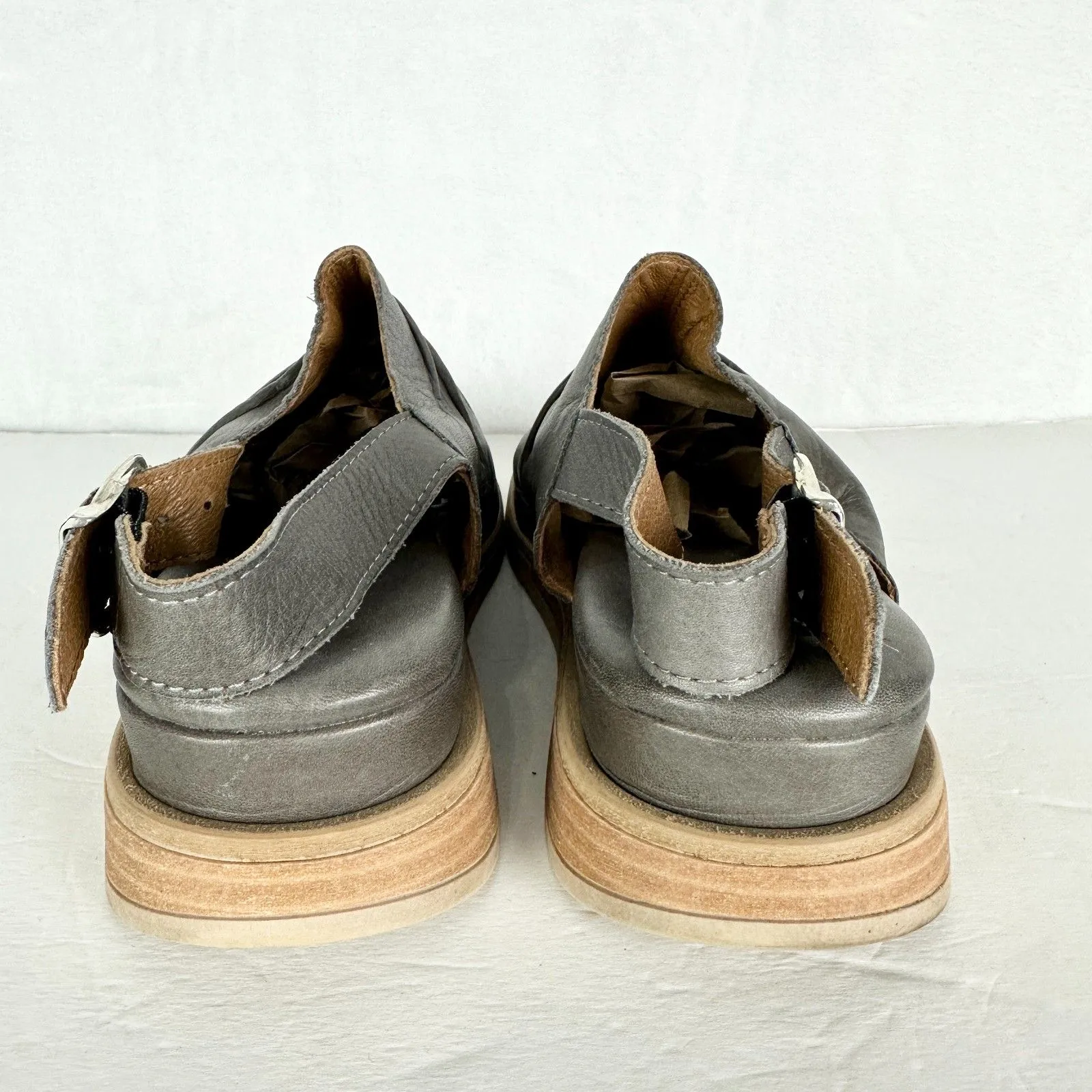 Miz Mooz Cornwall Sandal Size 36 US 6 Leather Slingback Grey - Image 5