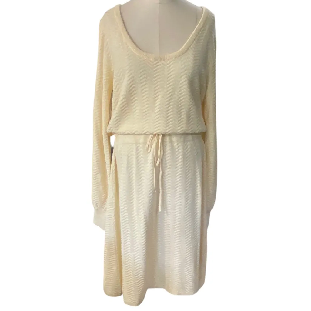 Hope & Henry Women's Long Balloon Sleeve Scoop Neck Sweater Dress Size 12 NEW - Image 10