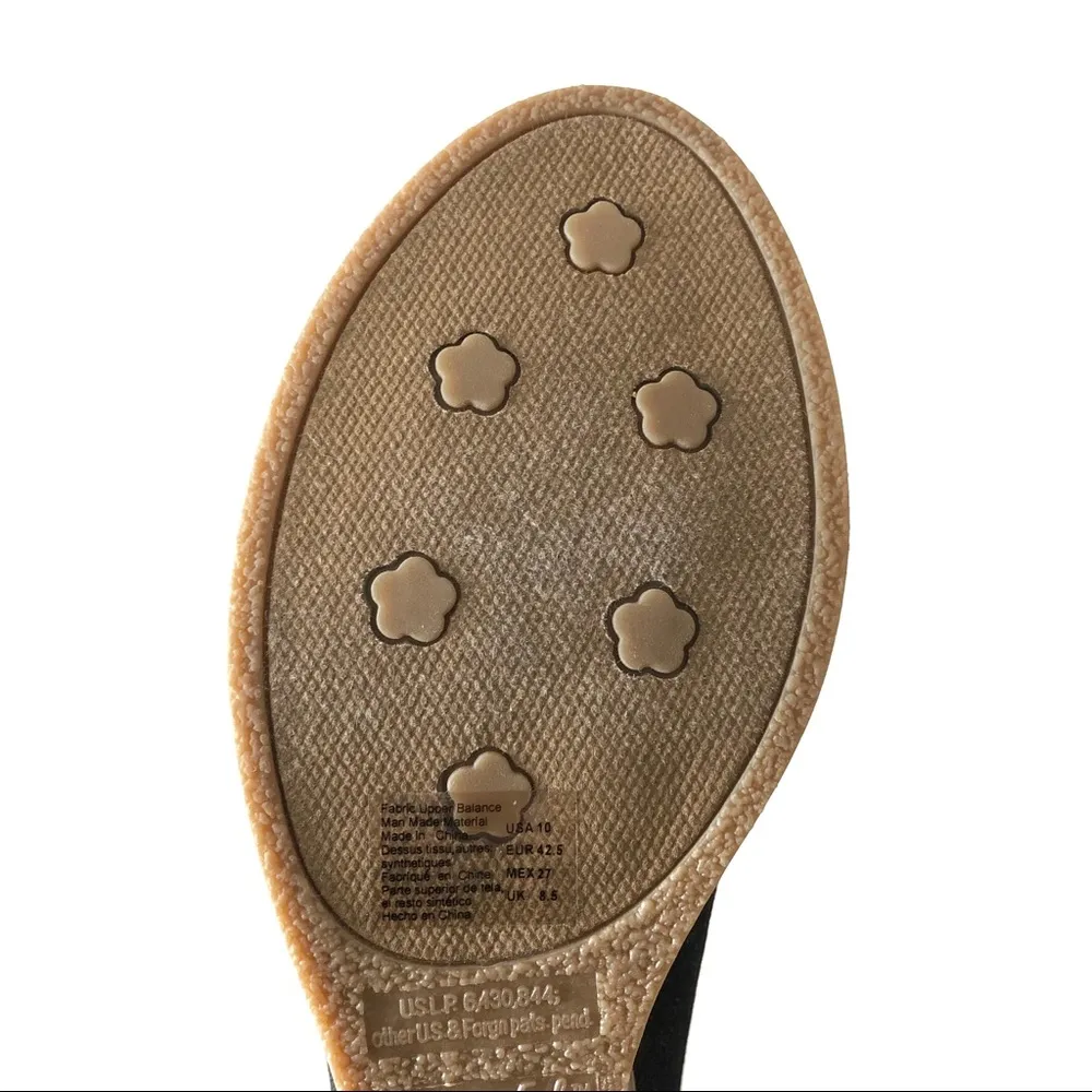 American Eagle Wedges Denim Blue Brown Heels 10 - Image 11