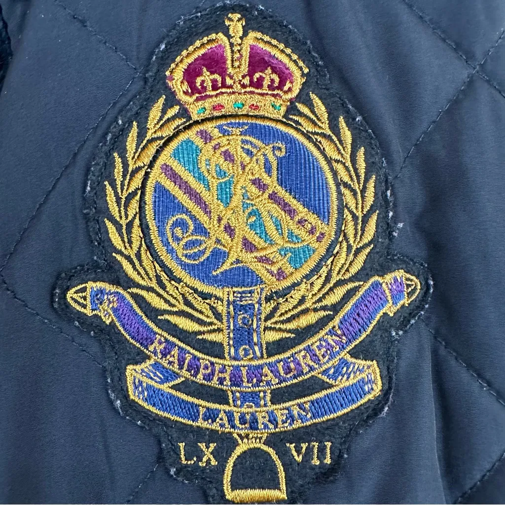 Lauren Ralph Lauren Black Quilted Reversible Riding Vest Equestrian Medium - Image 2