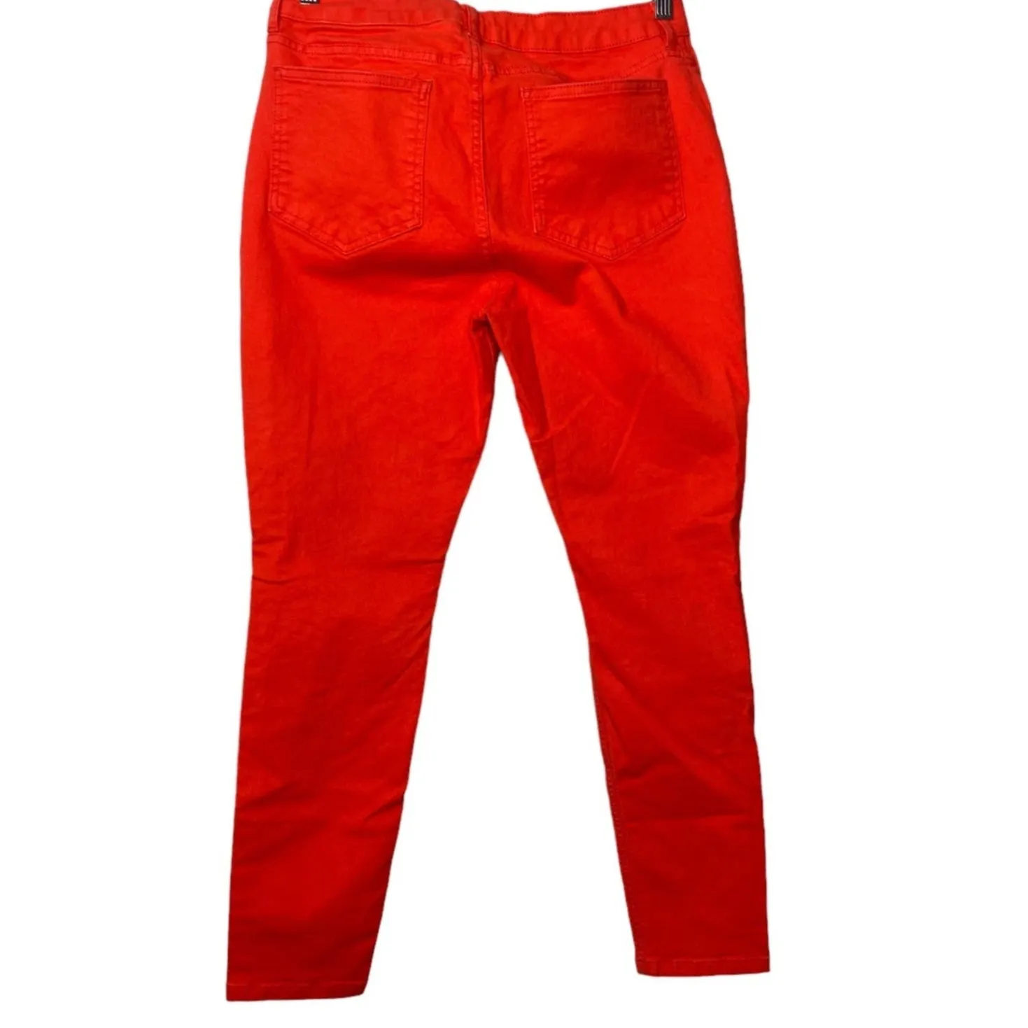 Boden The Soho Skinny Ankle Mid Rise Stretch Denim Jeans Pockets 8 P Red #4126 Size 8P - Image 5
