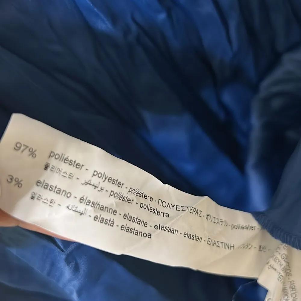 Zara Crinkled Blue Midi Pleated Skirt(Size Medium) - Image 5