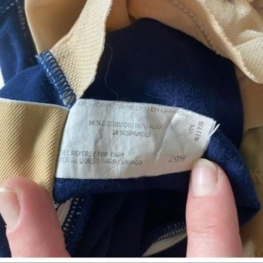 Vintage One Piece Romper Shorts Bathing Suit Blue Plaid Checkered one piece White Size 20W - Image 5