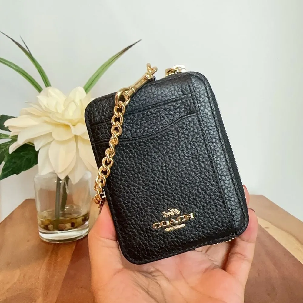 Coach NWT ‎ Leather Zip Card Case - Image 2