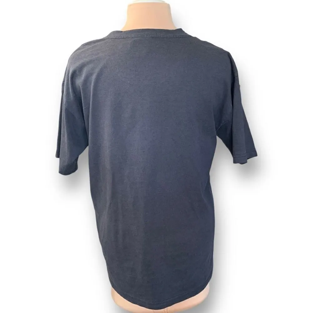 Vintage Philip Noel Tee Shirt Black Southwestern Tapestry Embellished Studs Size L - Image 3