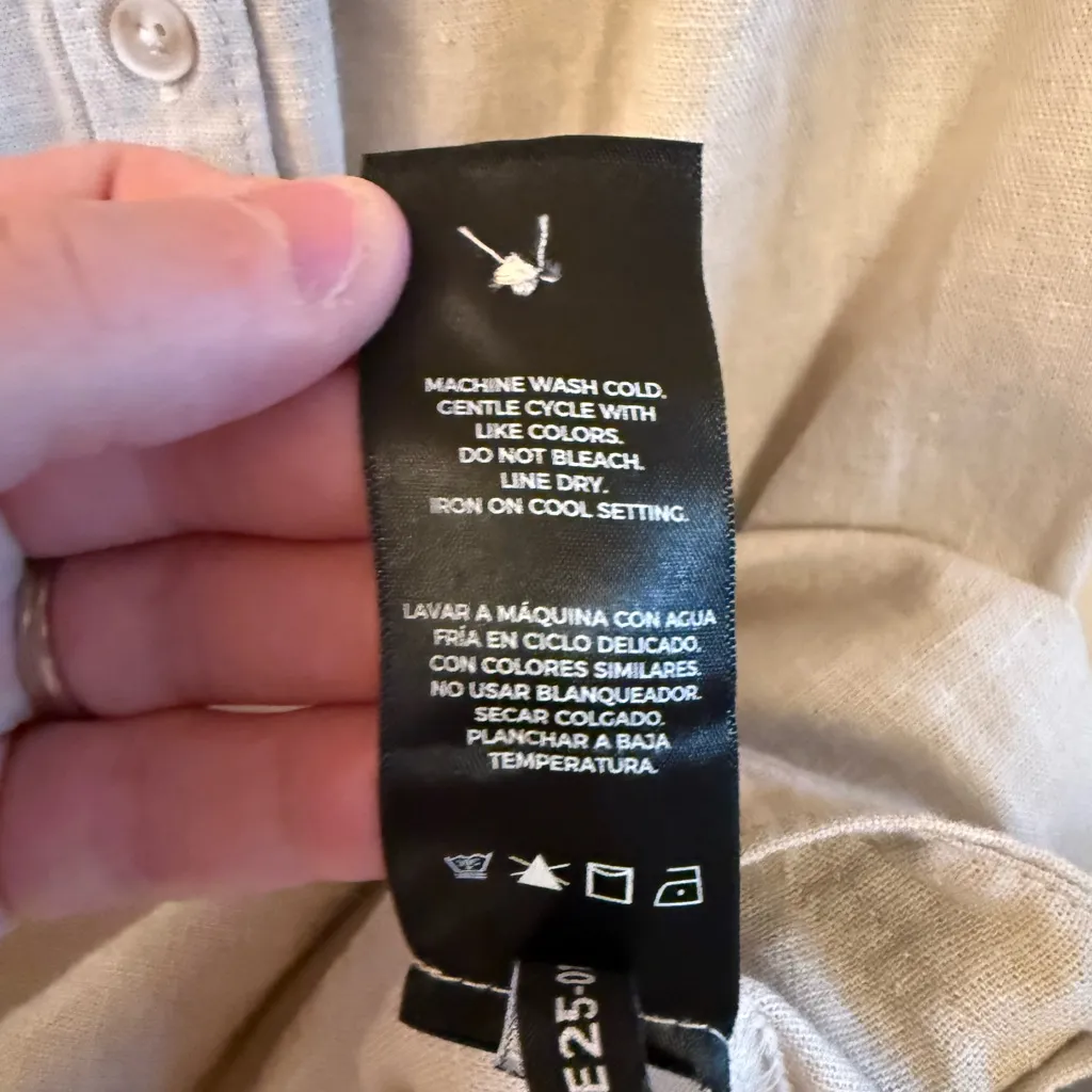 Well Worn Light Tan Shirt Dress - Image 6