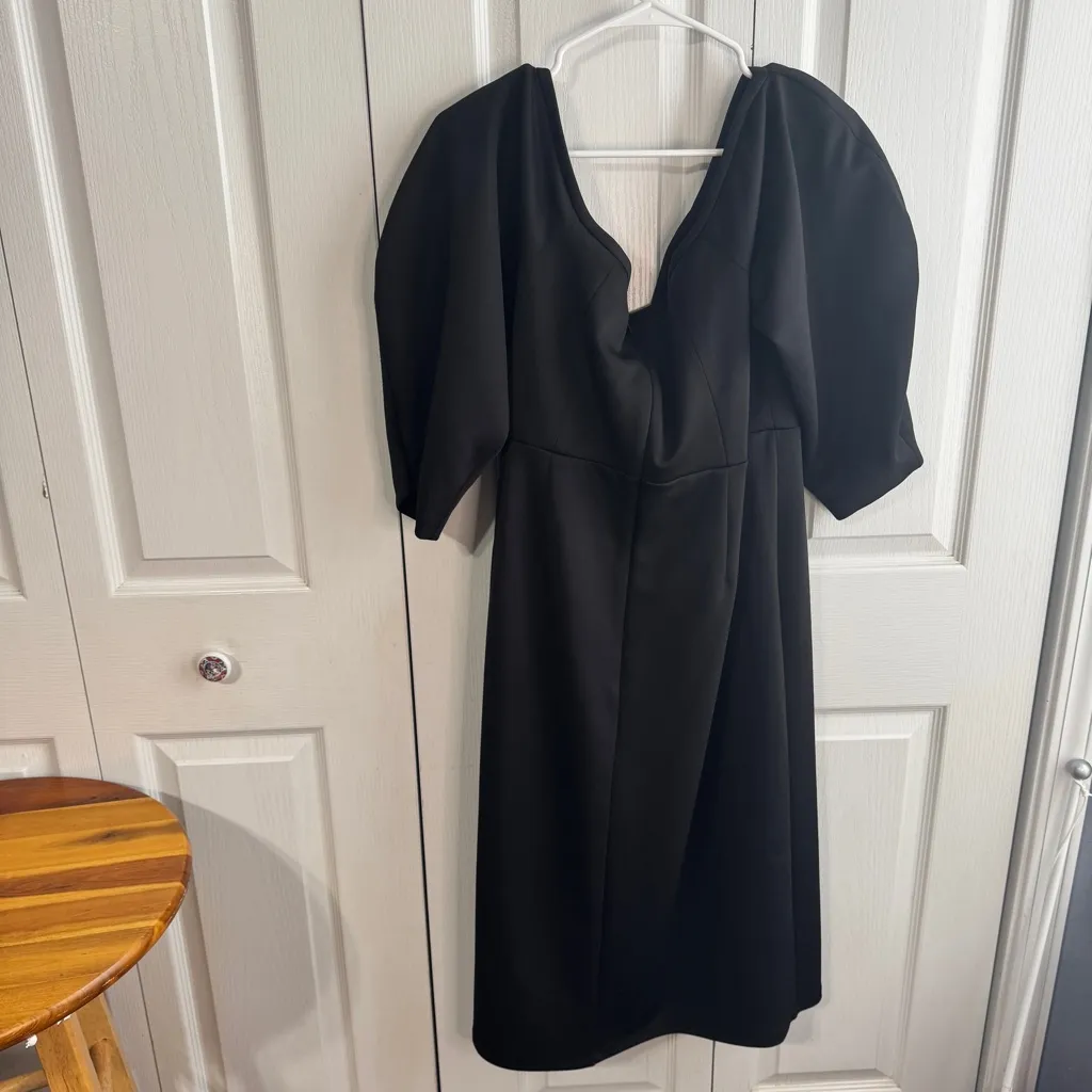 Eloquii black sweetheart neckline sheath dress size 18 - Image 4