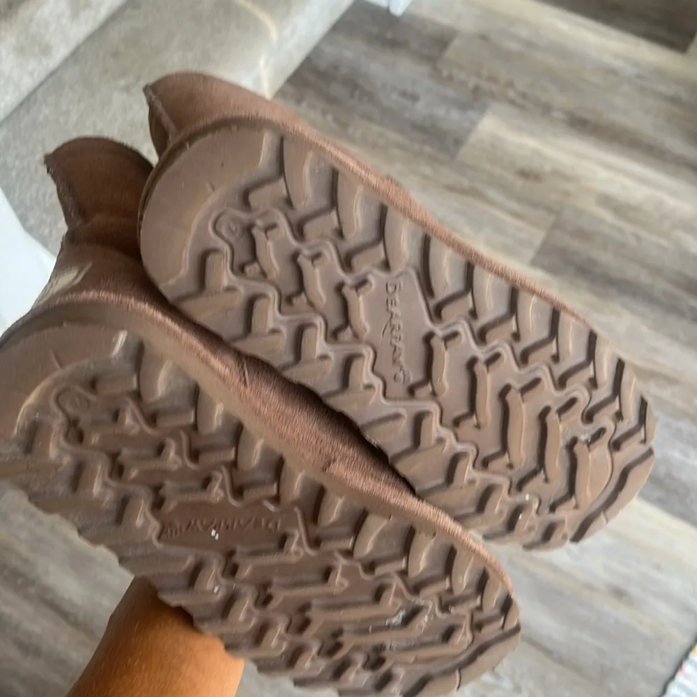 BEARPAW Taylor Suede Water & Stain Repellent Never-Wet Boots Cocoa Brown size 7 - Image 8