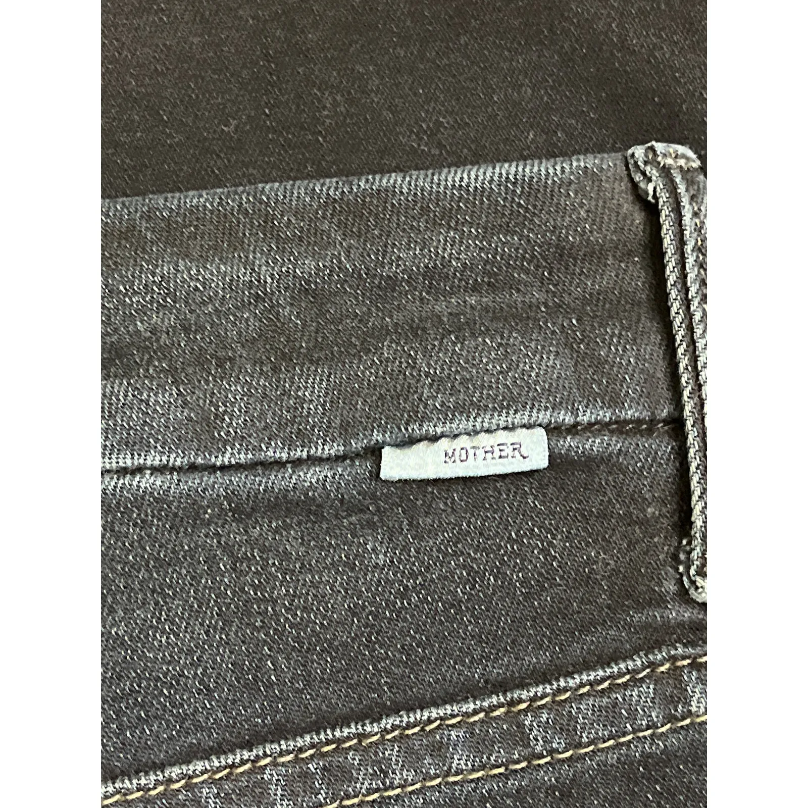 MOTHER High Waisted Looker Ankle Fray Last Call Jeans, size 25 Blue - Image 12