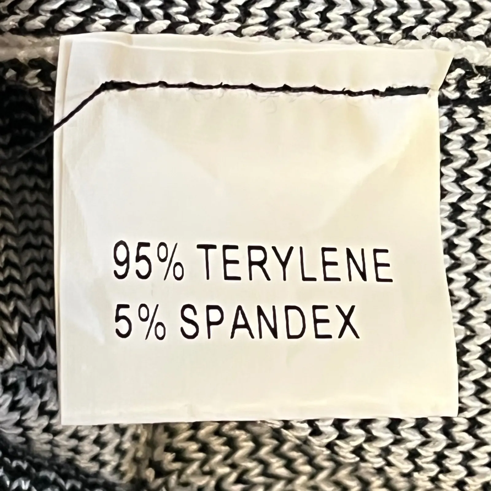 Micas Women One Shoulder Black White Abstract Knit Bodycon Maxi Dress Slit Small - Image 6