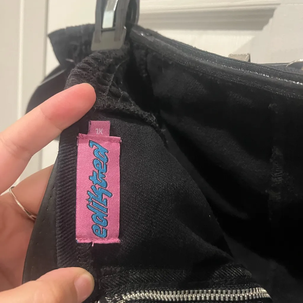 Edikted Black Mini Dress with Belt Detail - Image 3