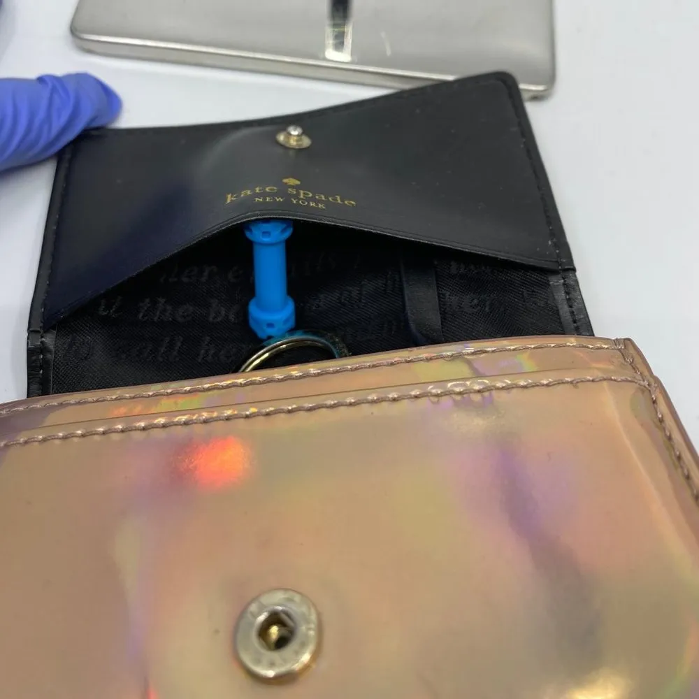 Kate Spade Golden Shiny Leather Wallet - Image 6