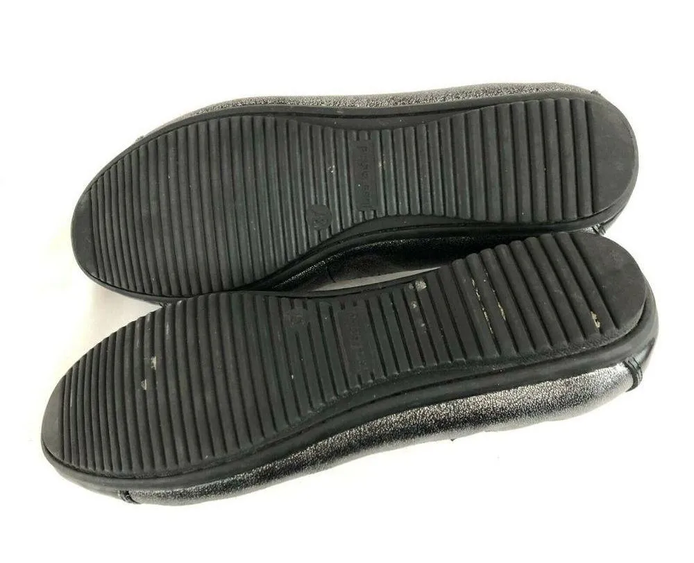 Josef Seibel Womens Ballet Flats Leather Slip On 6 Gray - Image 4