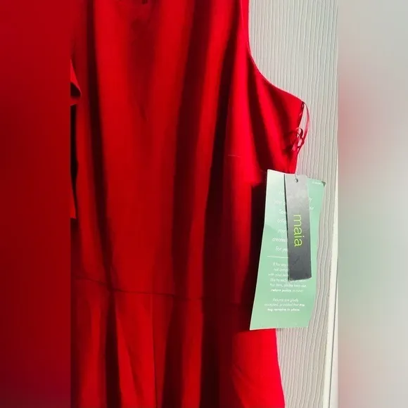 Maia NWT Sleeveless Ruffle Side Jumpsuit Crimson. Size‎ 6 Red - Image 2